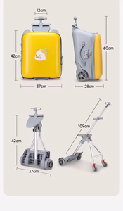 Libérer les mains transporter des bagages poussette avec poussette pour enfant pour voyage bagages à coque dure pour enfants <span class=keywords><strong>valise</strong></span> pour voyage - Product Image 5