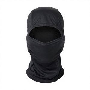 Balaclava intégrale unisexe à carreaux de haute qualité avec logo personnalisé, respirante, imperméable, protection solaire, coupe-vent, noire, 100% - Product Image 4