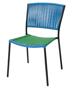 Ensemble de meubles de patio d'extérieur <span class=keywords><strong>bleu</strong></span> rouge vert orange noir blanc <span class=keywords><strong>Acapulco</strong></span> Chair avec corde en plastique <span class=keywords><strong>Chaise</strong></span> bistro pour patio tout temps - Product Image 4