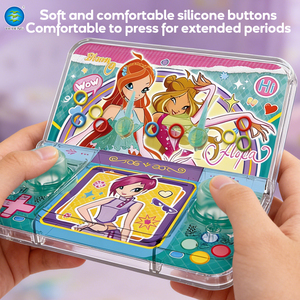 เกมวงแหวนน้ำพกพา <span class=keywords><strong>Winx</strong></span> <span class=keywords><strong>Club</strong></span> ของเล่นน้ำพลาสติกคลาสสิก ของเล่นเสริมพัฒนาการ ของเล่นนิ้วมือ ได้รับการรับรองมาตรฐาน EN71 และ ASTM ของเล่นน้ำย้อนยุคสำหรับเด็ก - Product Image 3