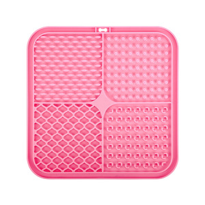 Alfombrilla de Silicona Portátil con Cuatro Compartimentos para Alimentación Lenta de Perros y Gatos, Diseño Anti-Asfixia y Fácil de Limpiar (Pequeño/Mediano/Grande) - Product Image 1