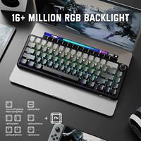 Attack Shark X66 RGB 3 Mode Wired Wireless 2.4G BT Hot Swap Gasket Mechanical Gaming Keyboard