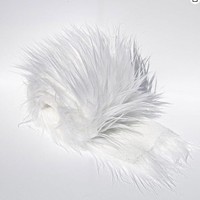 Tissu en fourrure synthétique de lapin en polyester, bande de fourrure synthétique moelleuse pour la décoration de Noël