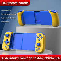 Nouvelle Arrivée Manette de Jeu Portable D6 Six Axes Bluetooth Sans Fil pour iPhone Android PC Win7