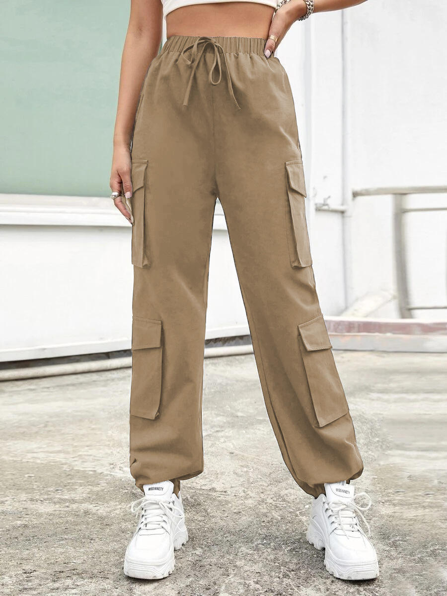 Streetwear Pantaloni Donna Hip Hop Pantaloni Cargo Hip Hop Da