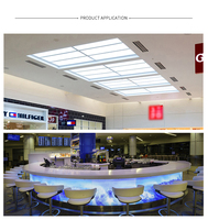 Panneau LED SMD2835 ultra-plat moderne personnalisé, IP65, acrylique PMMA, éclairage périphérique, rétroéclairage, éclairage de salle de bain, écologique