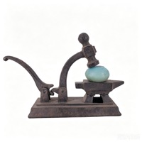 Étau de forgeur en fonte de style ancien, presse à écrous manuelle en noyer, outil pour ouvrir les écrous, ornement décoratif nostalgique