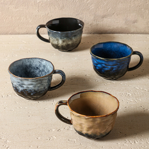 New Product Handmade Latte Art Mugs Glazed Ceramic Coffee Mug Set Gift Box - Product Image 6