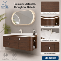 Ensemble de meubles de salle de bain en bois de 100 cm Y50124