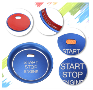 Cubierta Decorativa de Botón de Encendido/Apagado de Motor, de Aleación de Aluminio, Compatible con <span class=keywords><strong>Mazda</strong></span> CX3 CX5 <span class=keywords><strong>MX</strong></span>-<span class=keywords><strong>5</strong></span>, Encendido sin Llave - Product Image 2