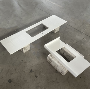 Modern Calacatta White Engineered Quartz Slab Big Size Smooth Polished Surface Manufacturer - Product Image 6