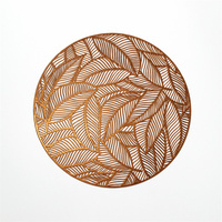 Nouveautés, dessous-de-plat rond en PVC de haute qualité, écologique, moderne, résistant à la chaleur, décoratif, luxueux, pour la cuisine et la salle à manger