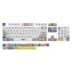 Rofile-Juego de teclas de sublimación para teclado mecánico, 123 teclas - Product Image 4
