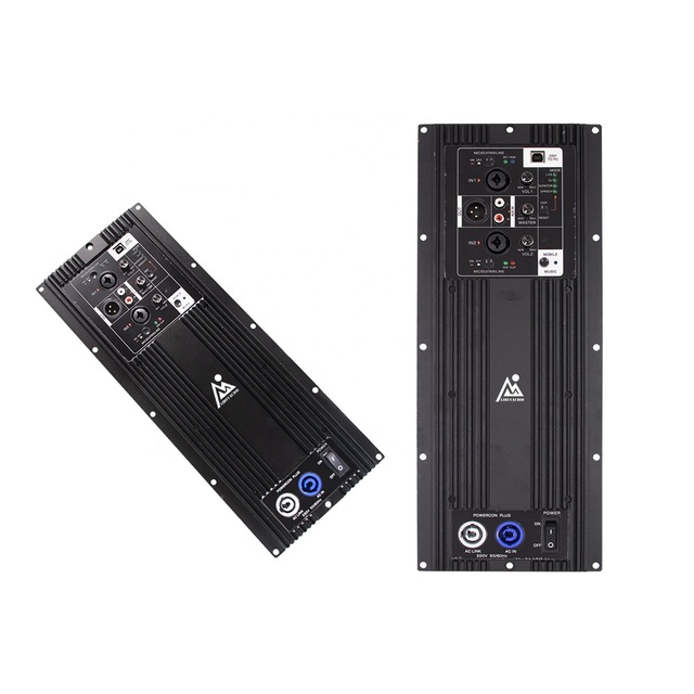 MD1000 1000-Watt DSP Power Amplifier Board Class D AMP Plate with for Bluetooth Metal Shell Modules for Subwoofer Speakers