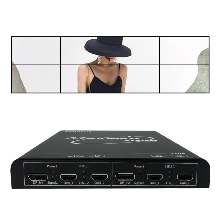 Высококачественный видеопроцессор Displayer 1X4 1X2 3D Dp и Hdmi 8K