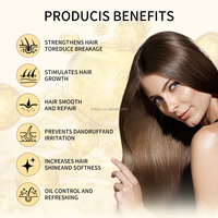 Champú de cebolla roja sin sulfatos de marca privada para el crecimiento del cabello, aumenta el brillo, la hidratación y la queratina del cuero cabelludo.