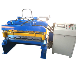 Thiết Kế Mới Trang Trí Thép Kim Loại Tráng Men Tường Panel Roof <span class=keywords><strong>Tile</strong></span> Roll Forming <span class=keywords><strong>Machine</strong></span> - Product Image 6