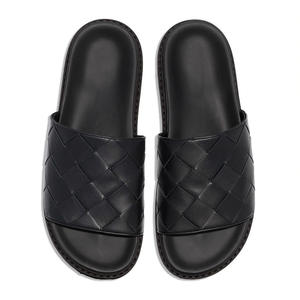 Pantuflas de Cuero Genuino 100% Vacuno para Hombre, Pantuflas de Lujo, Casuales, sin Talón, con Punta Abierta, Personalizables con Logotipo de Fábrica - Product Image 5