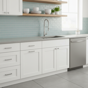 Mobile da Cucina Bianco Stile Shaker Sunique Sydney, Anta Moderna in MDF da 36 Pollici - Product Image 3