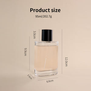 Flacon de parfum en verre cylindrique à col vissé Eric, dégradé de couleurs, 30 ml, 50 ml, 100 ml, flacon de parfum de luxe avec vaporisateur - Product Image 2