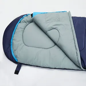 Kantong tidur luar ruangan musim dingin, untuk 3-4 musim ringan tahan air dewasa hangat untuk Backpacking mendaki dan bepergian di malam yang dingin