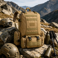 Sac à dos tactique multifonctionnel pour hommes, style sport, imperméable, pour le camping en plein air, fabriqué sur mesure en usine