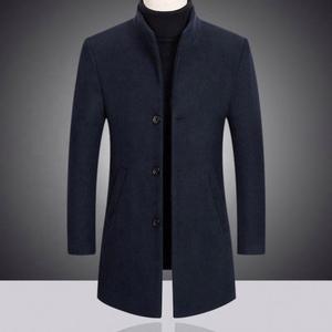 Manteau long d'hiver pour <span class=keywords><strong>homme</strong></span> en laine épaisse, collection automne 2026, très demandé - Product Image 3