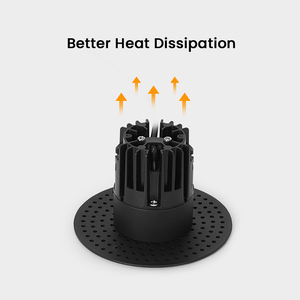 Bestco Indoor <strong>Recessed</strong> Ceiling <strong>Light</strong> 9W Commerical <strong>Lighting</strong> Office Restaurant Downlight Cob <strong>Recessed</strong> Trimless Ceiling <strong>Light</strong> - Product Image 4