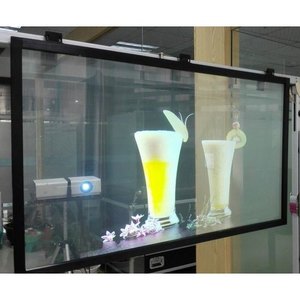 Tự dính 3D phía sau Hologram chiếu phía sau chiếu phim cho cửa sổ quảng cáo Màn hình hiển thị - Product Image 3