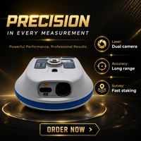 Récepteur GNSS RTK à double caméra laser S30 Pro, équipement de topographie, IP68, 4G, Bluetooth, WiFi 5G