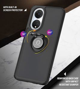 Coque de téléphone PC TPU mat avec anneau pour <span class=keywords><strong>Huawei</strong></span> Honor X7 X8 X9 Nova 9 SE - Product Image 4