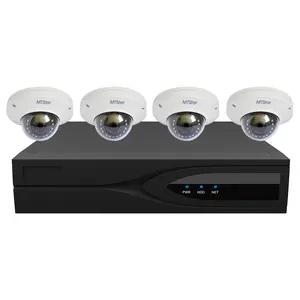 5mp ip cctv 摄像机套件 4CH 家庭安全摄像机系统，5MP 户外 IP 摄像机, 5MP 4 通道 NVR 安全系统，含 16 tb HD