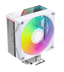 จังเกิ้ลลีโอพาร์ด KF400X 4 ฮีทไปป์ ARGB ซีพียูคูลเลอร์ 120 มม. พัดลม PWM 220W TDP แอร์คูลเลอร์สีดำ/ขาวรุ่นสำหรับอินเทล เอเอ็มดี - Product Image 1