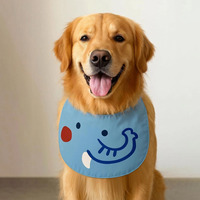 Bandana pour animaux de compagnie, motif animal de dessin animé, imperméable, pour chiens de taille moyenne à grande, réglable, Golden Retriever, Alaskan, Samoyed