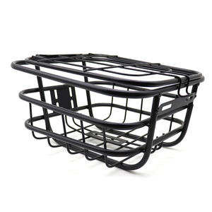 Cestino Anteriore <span class=keywords><strong>per</strong></span> Bicicletta Elettrica in Ferro Nero, Robusto e Multiuso, Accessorio <span class=keywords><strong>per</strong></span> <span class=keywords><strong>Bici</strong></span> - Product Image 6