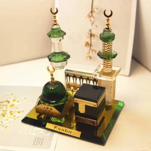 Decoraciones de cristal para el Eid al-Fitr, festividad islámica musulmana, utilizadas para decoración de fiestas y regalos de Ramadán -- con la inscripción "Eid al-Fitr" - Product Image 6