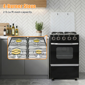 Cuisinière à gaz professionnelle 4 brûleurs avec four et grill, 50*50*86CM, 7.64KW, 220V, pour usage domestique, <span class=keywords><strong>prix</strong></span> usine - Product Image 4