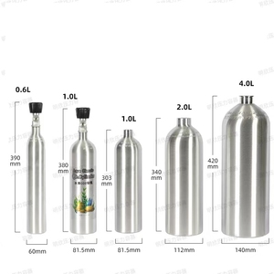 Nuevo Diseño de Tanque de Peces <span class=keywords><strong>CO2</strong></span>, Cilindro de Aluminio de 2L, Kit de Sistema Generador de Plantas para Acuario con Regulador - Product Image 2