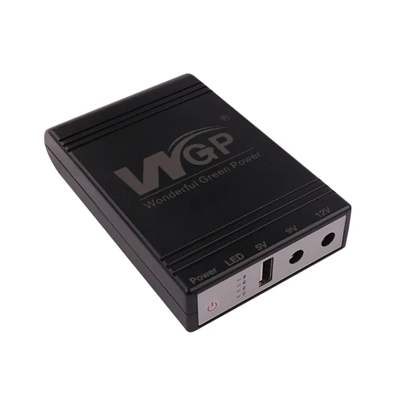WGP מיני אפס גיבוי סוללה בנק כוח 12V 9V 5V פלט מיני UPS עבור מצלמת IP מודם נתב WiFi