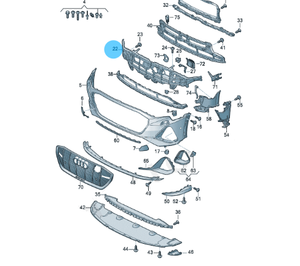 Support de calandre avant OEM 4KE807233 pour pièces de carrosserie <span class=keywords><strong>Audi</strong></span> <span class=keywords><strong>Q8</strong></span> E-tron 2022-2024 - Product Image 3