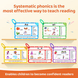 Jouets éducatifs Joycat, cartes flash phonétiques cognitives pour enfants en bas âge, apprentissage éducatif, fabriquées en papier de qualité - Product Image 2
