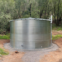 Réservoir d'eau agricole ondulé galvanisé, capacité 100 000 gallons, marque Baoyuan, garantie, filtration par dessalement