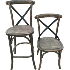 Chaise de salle à manger de banquet <span class=keywords><strong>en</strong></span> bois de mariage Offre Spéciale chaise à dossier croisé de ferme <span class=keywords><strong>en</strong></span> bois massif - Product Image 6