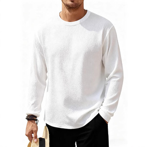 T-shirt léger à col ras du cou et manches longues pour homme, collection sports de plein air, nouvelle texture nid d'abeille séchage rapide printemps 2026 - Product Image 6