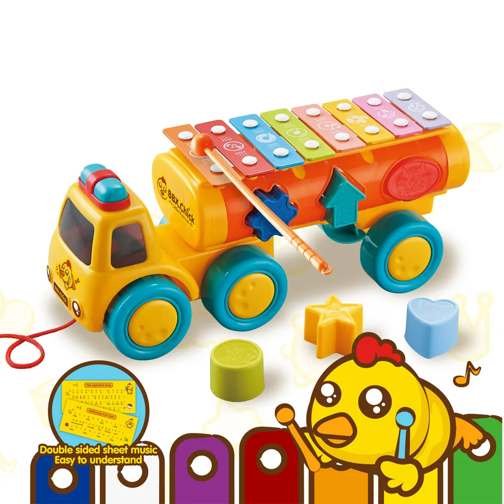 8 Scales Xylophone Toy for Baby Activity Busy Board Sorting Nesting Stacking Toys Toy Truck