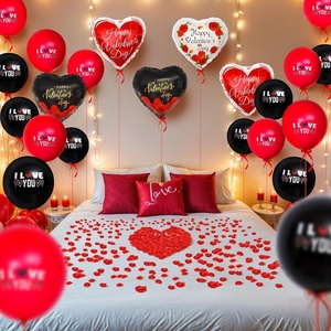 5" 10" Heart Shaped Mother's Day Metallic Foil <b>Balloons</b> Love Mom Printed Eco-Friendly Mother's Day <b>Party</b> Supplies English - Product Image 4