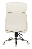 Chaise de bureau de direction contemporaine de luxe en cuir PU, pivotante à 360 degrés avec accoudoirs réglables pour bureau à domicile