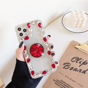 Para la carcasa de la Cámara de diamante de moda del iPhone 14, accesorios para teléfonos móviles de mujeres de moda, tapa trase - Product Image 3