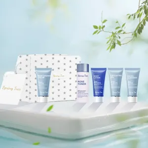 Private Label Natural Vegan Korean Whitening Organic Skincare Kit Anti Acne Cream luxury skincare travel sets