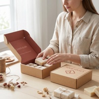 Boîte d'expédition personnalisée avec logo pour petites entreprises, boîte d'emballage en carton, boîte d'expédition en carton ondulé personnalisée